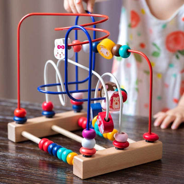 BeadMaze | Aprender y jugar en equilibrio - Espiral de cuentas de madera Montessori para niños